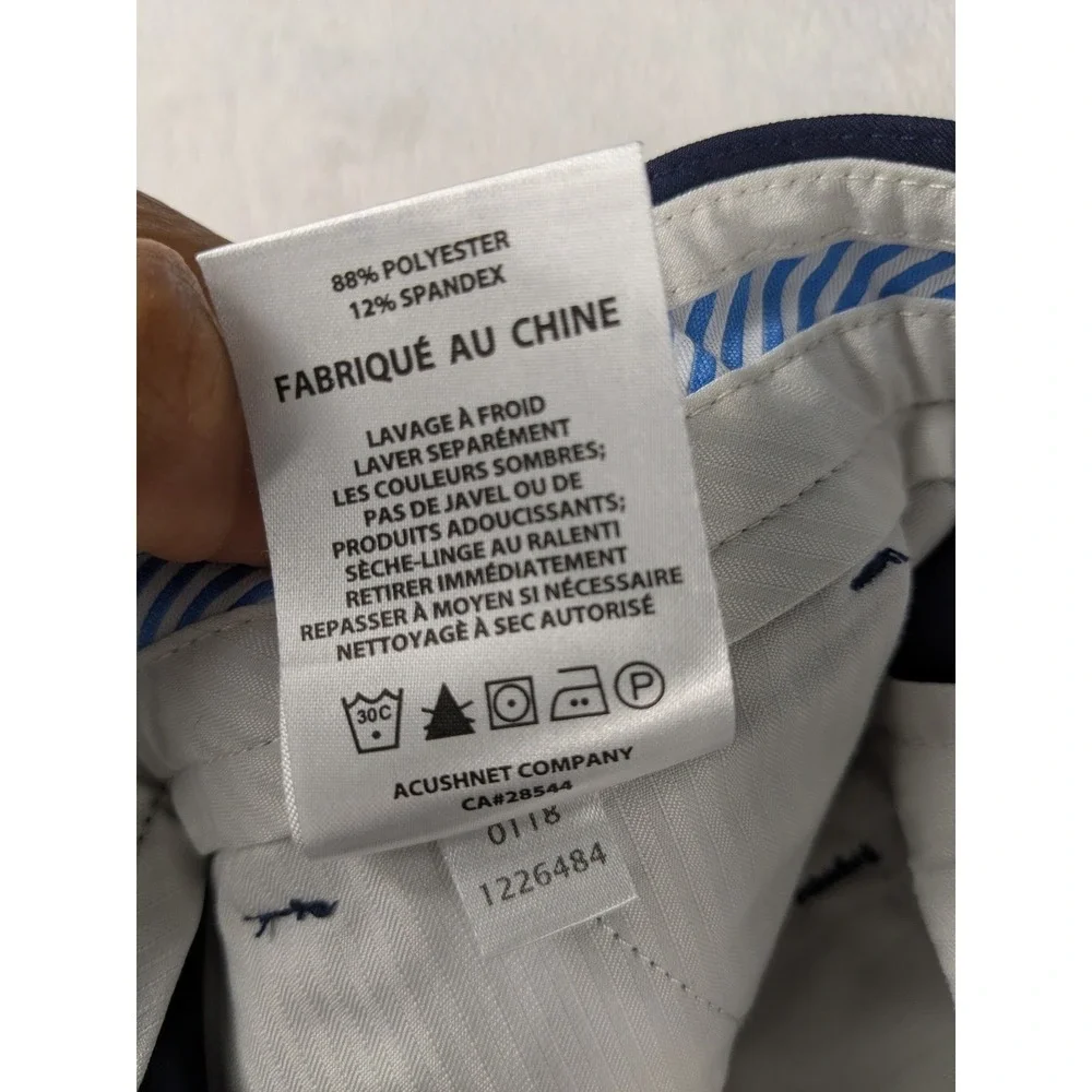 FootJoy Men's Blue Golf Pants Fits W34 L31 Lightweight Stretch‎ Performance EUC